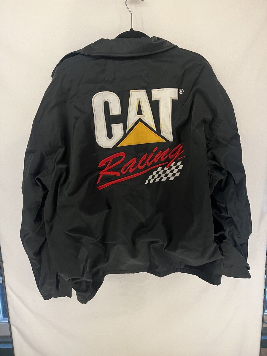 VINTAGE NASCAR Caterpillar CAT Racing Bomber Jacket Size XXL VINTAGE NASCAR Caterpillar CAT Racing Bomber Jacket Size XXL