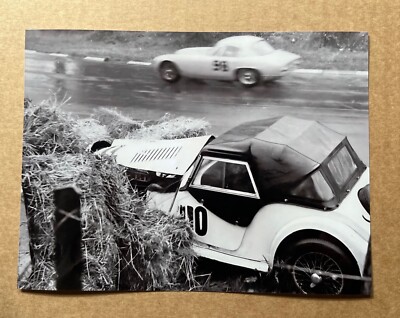 1960er Morgan Plus vier Rennwagen Pressefoto - Lotus Elite Mk1?