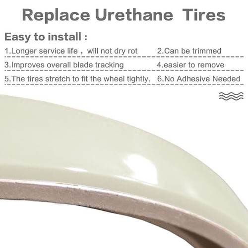 2PCS 9" Urethane BandSaw Tire for Delta 28150, BS100, SM400, Grizzly