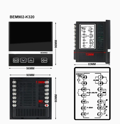 BEM-102/702/902/402 PID Regulation Intelligent Digital Temperature Controller - Photo 24/36