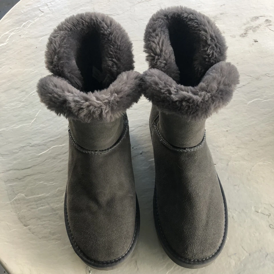 Botines de invierno de cuero gris para mujer Style & Company TINY2 talla 10M. #NPL8046 Foto 3 de 4