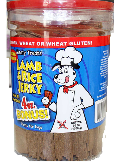 meaty treats lamb and rice jerky