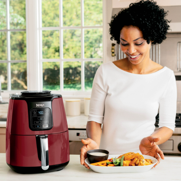Ninja 4Quart Air Fryer, Cinnamon, AF100WMRD Red 1550 W 4 Qt eBay