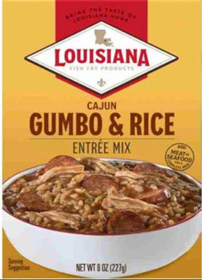LOUISIANA Cajun 'Gumbo & Rice' Entree Mix Add Meat / Seafood 227 gr aus USA
