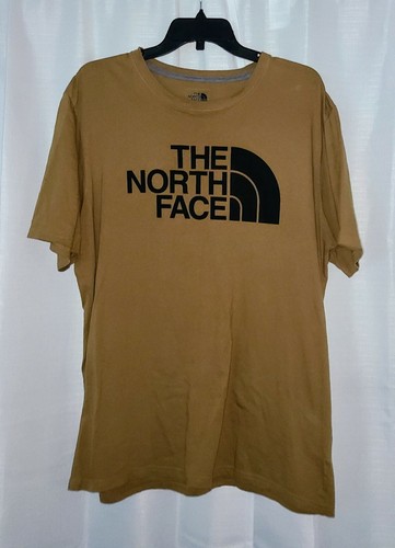 North Face Brown Logo T-Shirt Size 