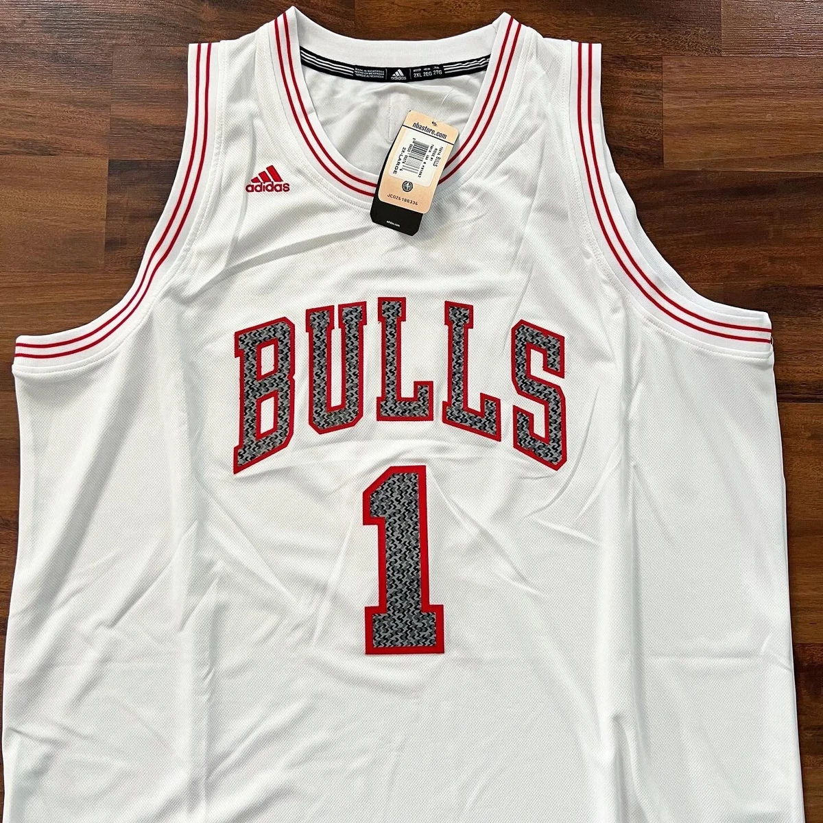 NBA Chicago Bulls Derrick Rose Swingman Jersey, White, Large