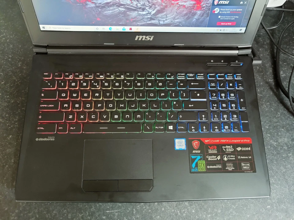 MSI Leopard Pro i5 GTX 1060 16GB RAM 256GB SSD 1TB VR READY Gaming Laptop - Image 2 of 4