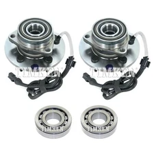Front and Rear Wheel Bearings & Hubs Kit Timken For Lincoln Navigator 4WD 98-00