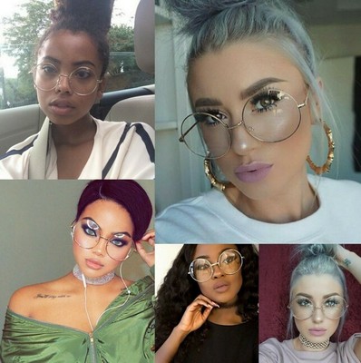 oversized gold glasses