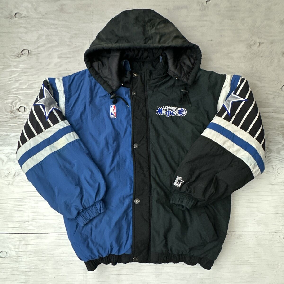Vintage 90s Distressed NBA Orlando Magic Full Zip Starter Vintage 90s Distressed NBA Orlando Magic Full Zip Starter