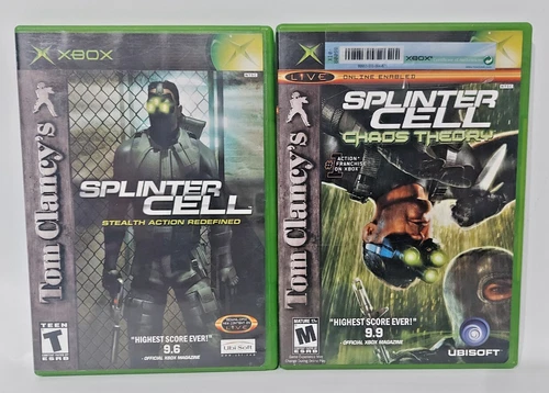 2 XBOX Game Tom Clancy's Splinter Cell Chaos Theory and Stealth Action Redefined