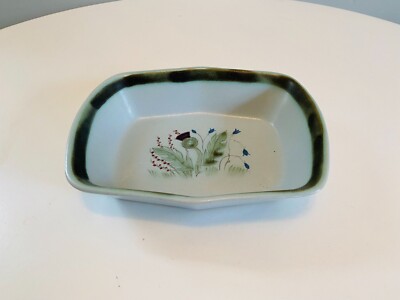 Vtg Buchan Thistleware Scotland Stoneware Baking Dish, Scottish Thistle Pattern