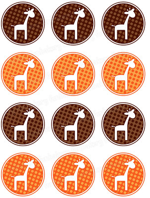 Giraffe eßbar Tortenbild Party Deko Geschenk Muffin Cupcake Geburtstag neu Zoo