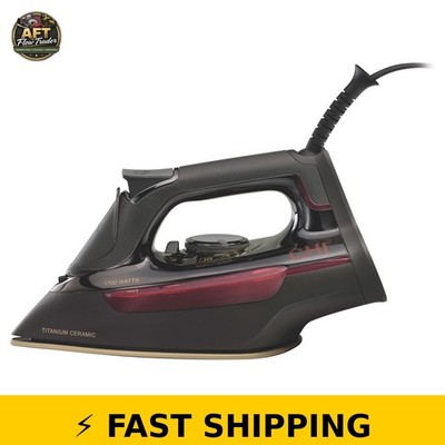 CHI Professional Steam Iron with Titanium-Infused Soleplate, Black