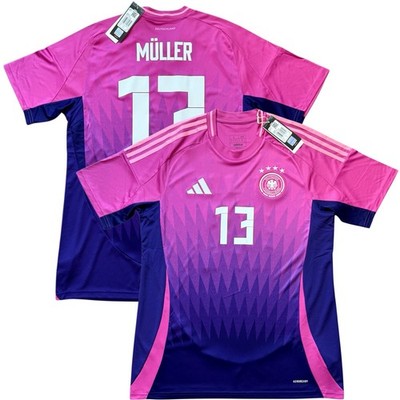 2024/25 Germany Away Jersey #13 Muller Large adidas Soccer Purple