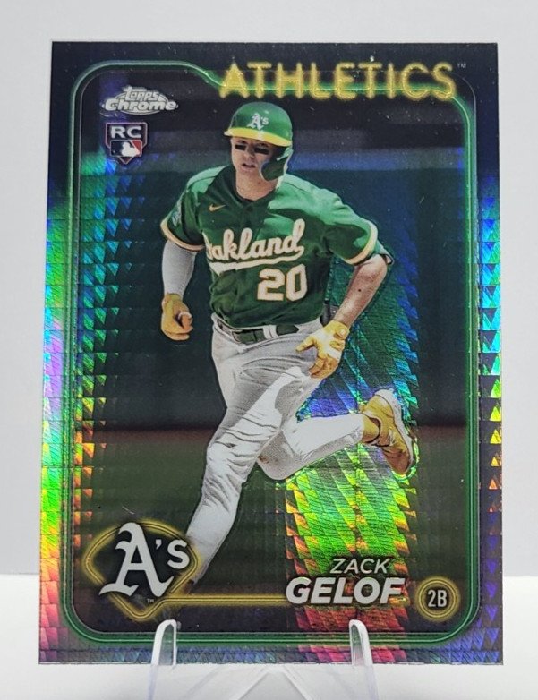 2024 Topps Chrome Zack Gelof Hyper Refractor Rookie Card RC #282 Athletics