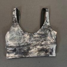 Lululemon Reversible Align Bra Shine Starlight Graphite Grey A/B Cup Womens Sz 4