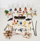 Vintage Geobra Playmobil Lot of 60+ Figures, Horses & Mixed Accessories