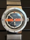 ‼️Timex Marlin Calendar Sport ⚓️Skin Diver 🛟Vintage Watch [1978] Orange Stripe