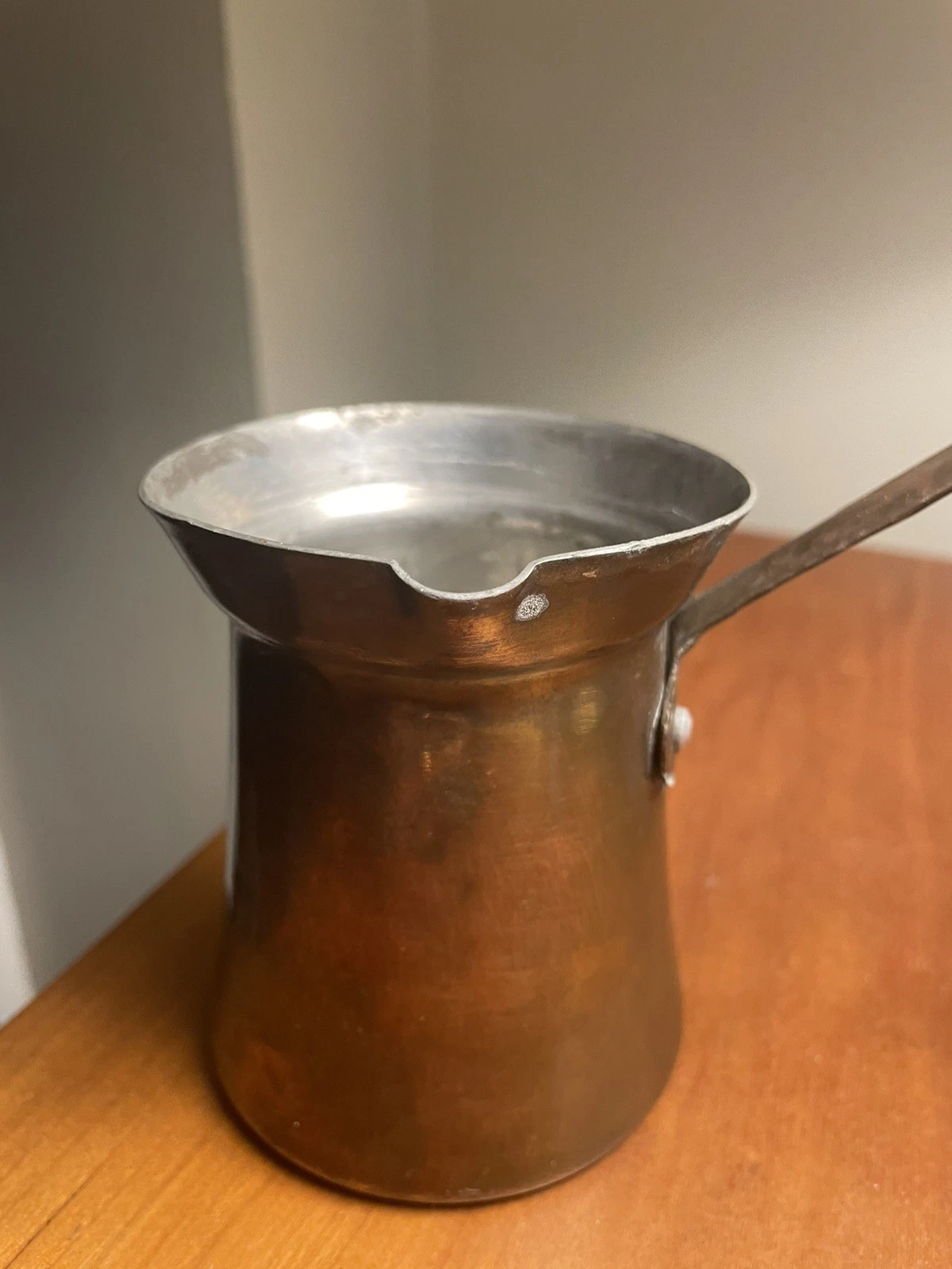 Vintage Tartossi Bro Turkish Copper Coffee Maker Dipper Ladle Sauce Pot Warmer