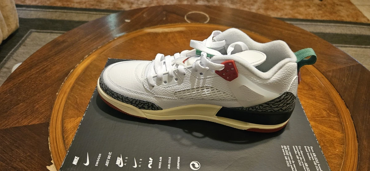 Jordan Spizike Low SE Größe 9,5 Herren rot schwarz auf weiß. Mexiko Farben