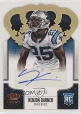 2013 Crown Royale Gold Holo Die-Cut Signatures 17/25 Kenjon Barner #156 Auto 7bf