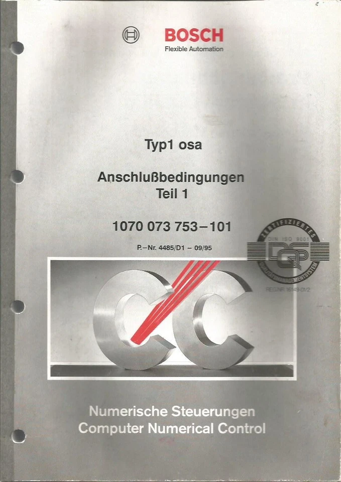 Bosch CNC CC200, SPS-Steuerung CL 200, Asu BOSCH CNC SPS AUTOMATIN 5 Handbücher - Bild 4 von 4