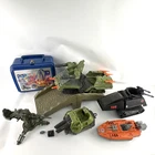 Vitg 80's GI Joe Vehicles Parts & Pieces Accessories Mixed Lot and Lunchbox