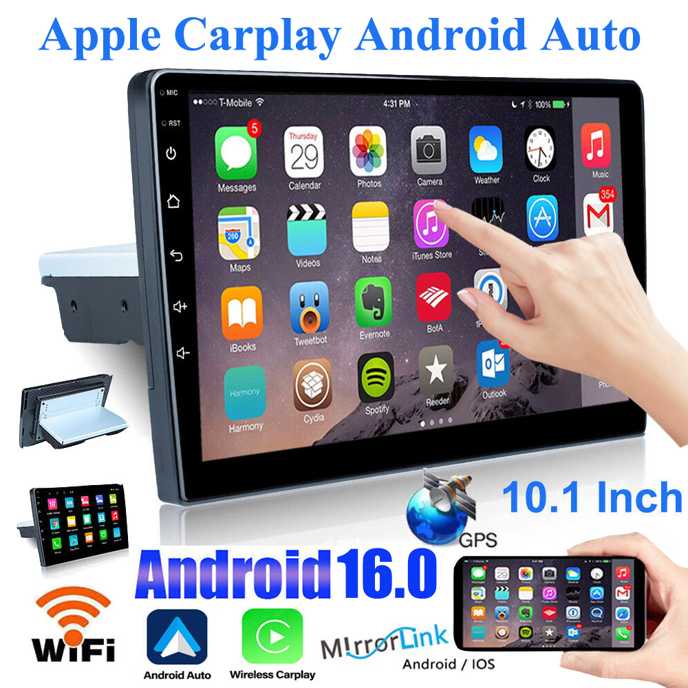 Car Stereo Radio Auto Carplay Android 16 10.1" Double 2Din T