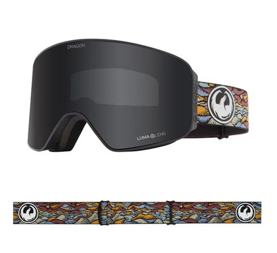 Ski- und Snowboardbrille mit zwei Gläsern und Magneten Dragon NFX MAG OTG Dark 