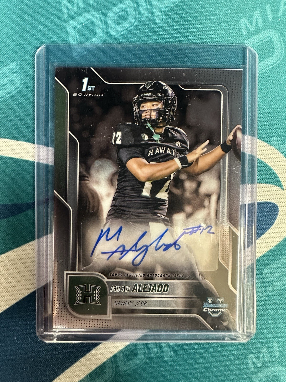 Micah Alejado 1st Bowman Auto 2025 Bowman Chrome #BCA-MA University of Hawaii
