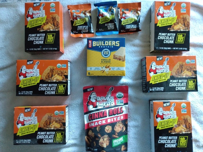 34-Dave's Killer Bread Whey protein bars powder Peanut Butter Chocolate exp 4/27