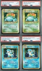 PSA 2, 4, 5, 6 Pokemon 1996 Japanese Base Set No Rarity Venusaur Blastoise Set
