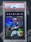 2008 TOPPS CHROME REFRACTOR #TC3 TOM BRADY PSA 8 Patriots