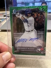 2025 Bowman - Chrome Prospect Auto Charles McAdoo Green Grass Refractor /99 