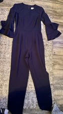Eliza J Navy Blue Dressy Romper New With Tags
