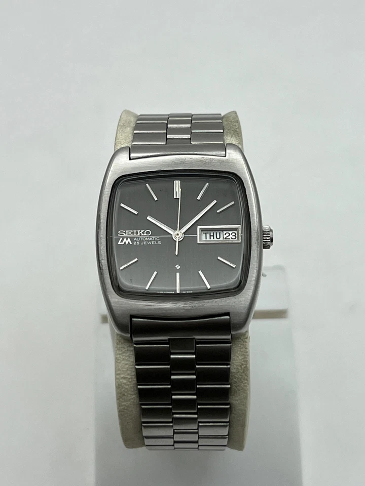 罕见 JDM MATTE 黑色复古精工 LORD MATIC 5606-5040 男式手表日本。 — 第 2/4 张图片