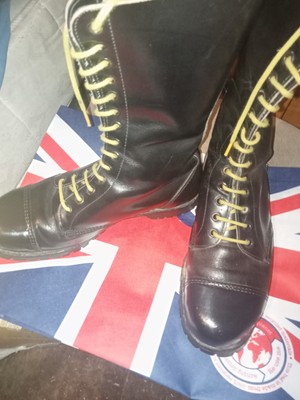 Getta Grip Vintage 14 Hole skinhead punk oi metal Boots - UK