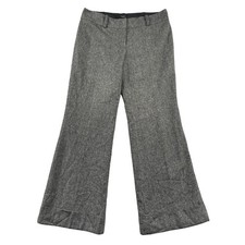 Ann Taylor Signature Dress Pants Womens 8 Grey Wool Blend Formal