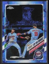 2021 Topps Chrome Sapphire Edition #553 Twins Up The Middle