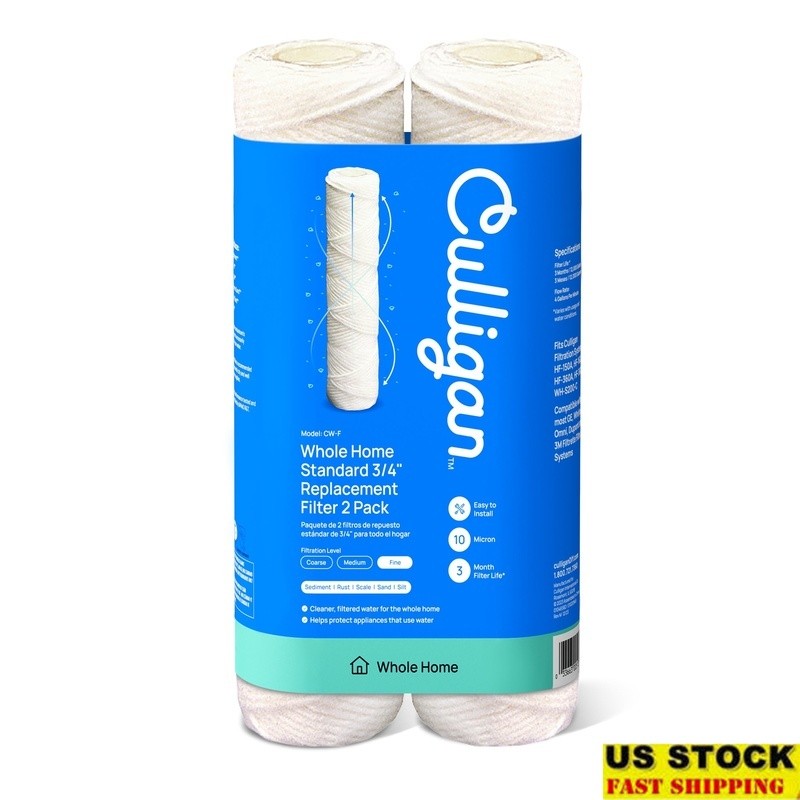 Replacement 2-pack 3/4 Inch 10 Micron Filtration New
