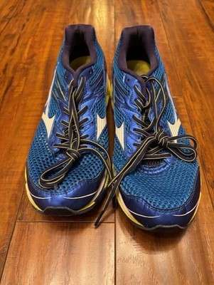 Mizuno Wave Enigma 5 Blue & Yellow Running Shoes Size 10.5