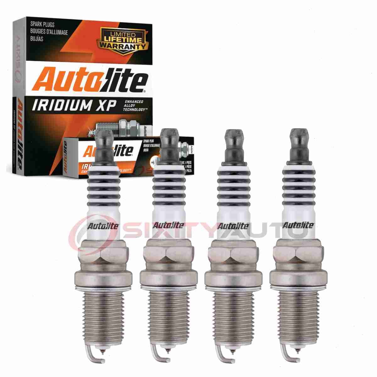 4 pc Autolite Iridium XP Spark Plugs for 1993-1995 Mitsubishi Expo Ignition ew