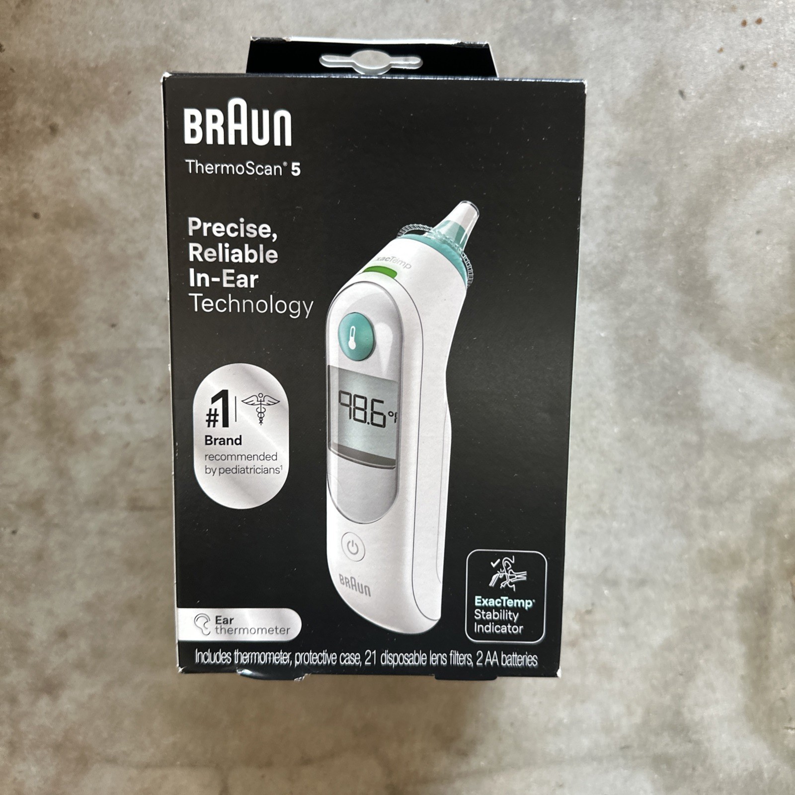 Braun ThermoScan 5 with ExactTemp Ear Thermometer  **NEW, OPEN BOX**