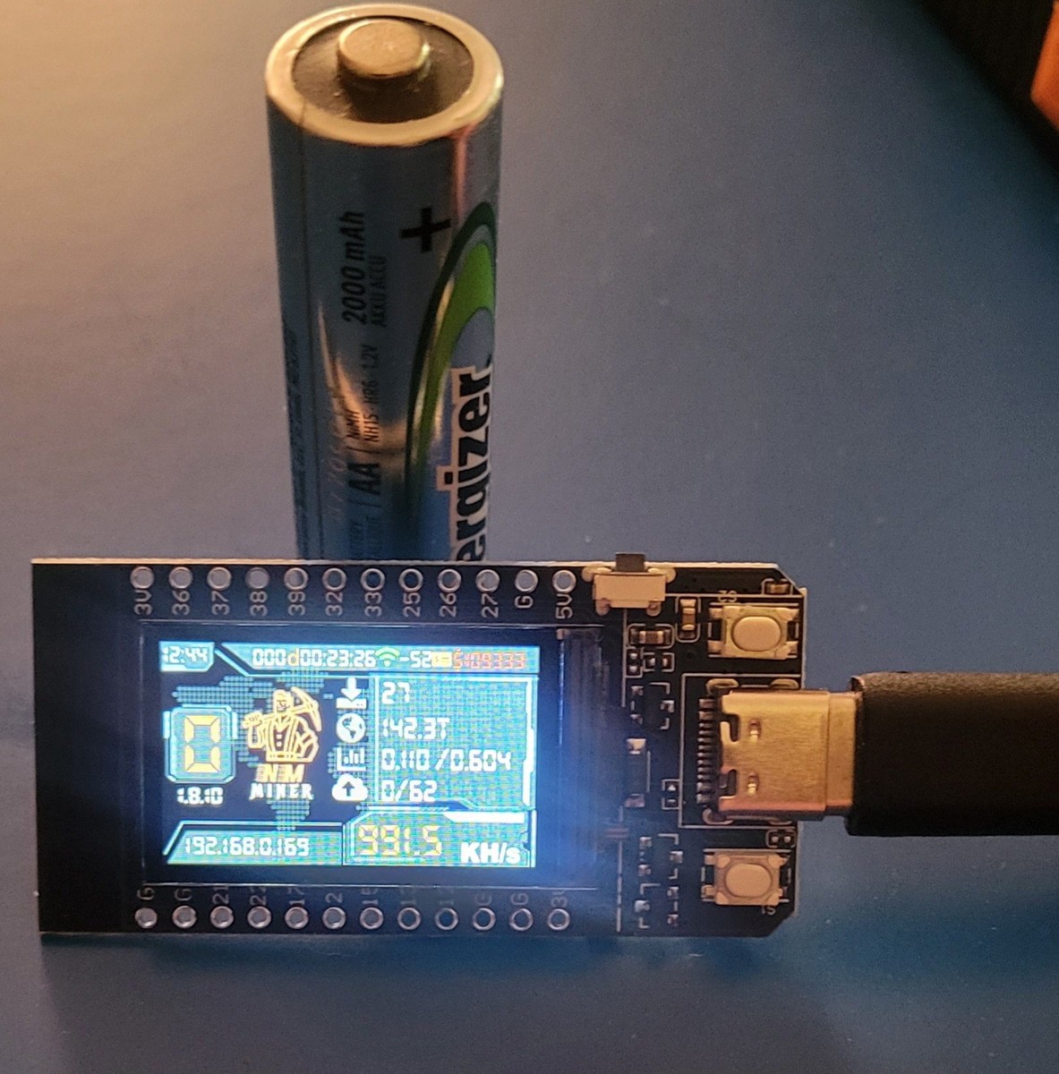 Nmminer Compact 15x Faster Nerd Miner V2 Solo Lottery Miner Bitcoin US  seller | eBay