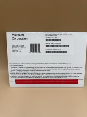Microsoft HZV-00102 Windows 11 Pro for Workstation OEM SEALED