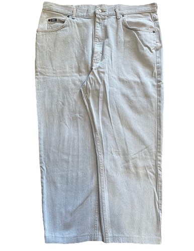 VINTAGE Lee Light Wash Men's Jeans Size 40X32 Made In USA Union Made - Picture 2 of 11
