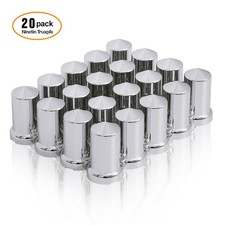 33mm Chrome Abs Plastic Lug Nut Covers Caps With Flange Push On Bullet For Semi 33mm Chrome Abs Plastic Lug Nut Covers Caps With Flange Push On Bullet For Semi