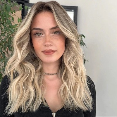 Balayage Ash Root Ash Brown 13x4  Lace Front Wig 100% Virgin Human Hair Wig