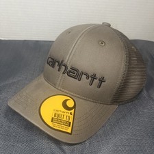 Carhartt Force Canvas Brown Mesh-Back Snap Back Cap Hat One Size New Workwear